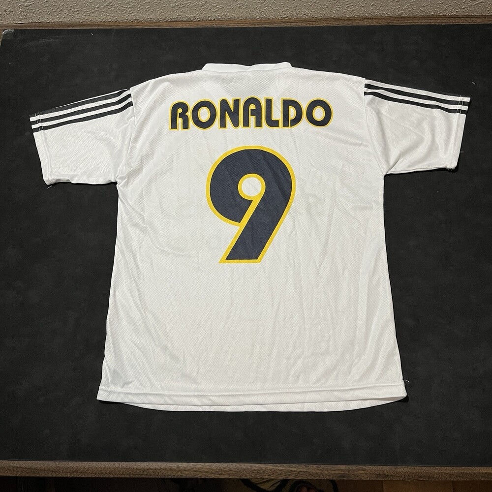 RONALDO #9 Real Madrid FC Jersey 2003 2004 SOCCER FOOTBALL Made In Italy Vintage